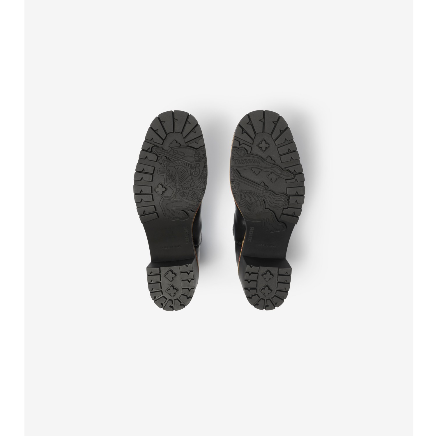 Leather Gravel Heel Chelsea Boots​
