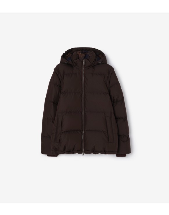 BURBERRY ダークブラウン ダウンジャケット バーバリー メンズ ダウンジャケット | Burberry® 公式サイト