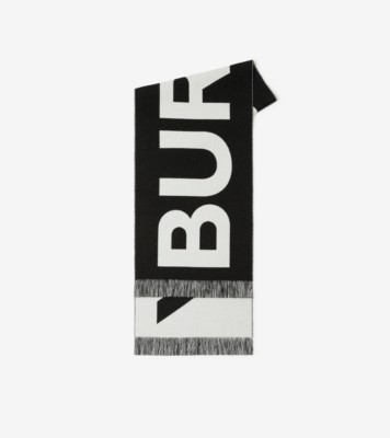 Burberry scarf black store and white