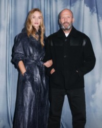 Rosie Huntington-Whiteley & Jason Statham at the Burberry SS26 Show