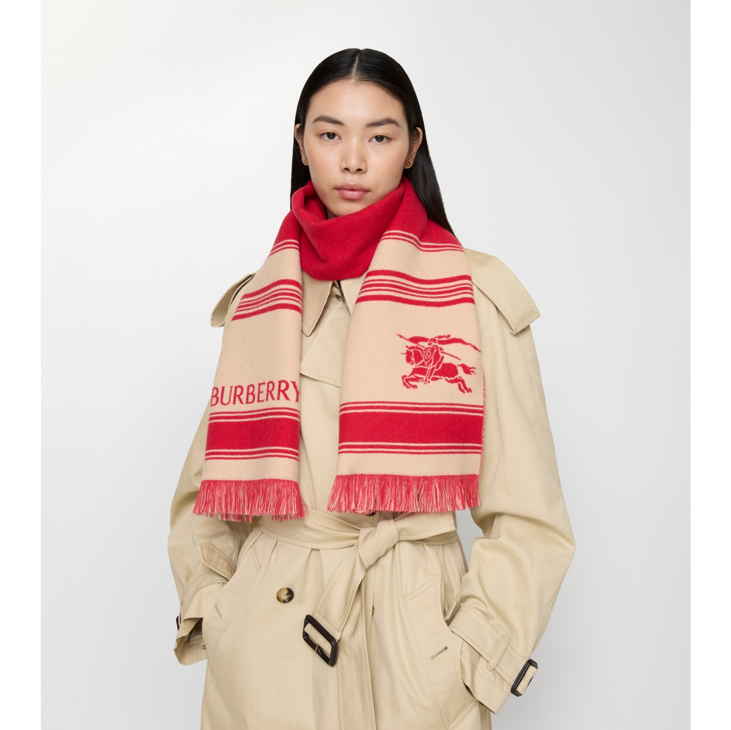 EKD Striped Wool Scarf