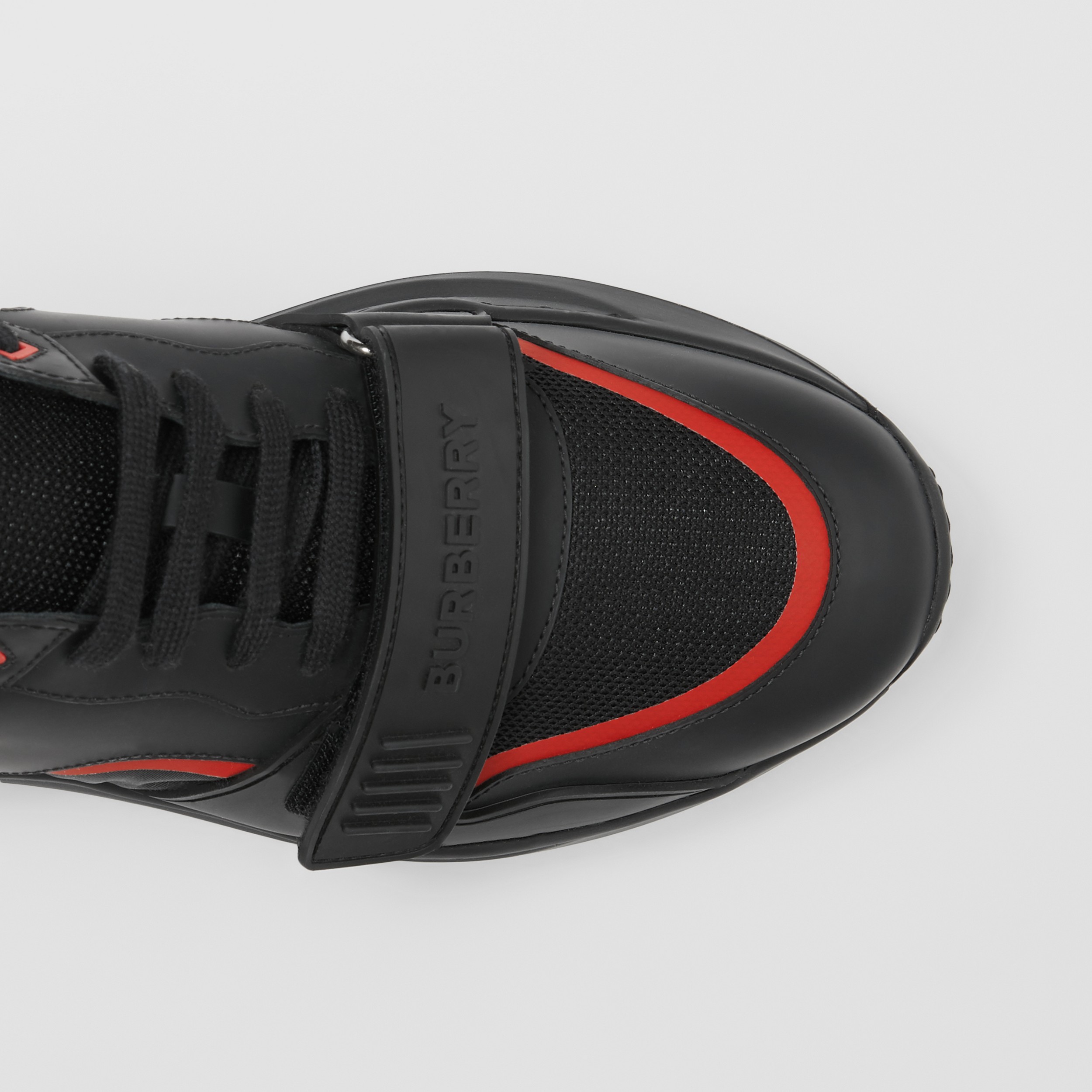 Sneaker in nylon, pelle e motivo Vintage check (Nero) - Uomo | Sito ufficiale Burberry® - 2