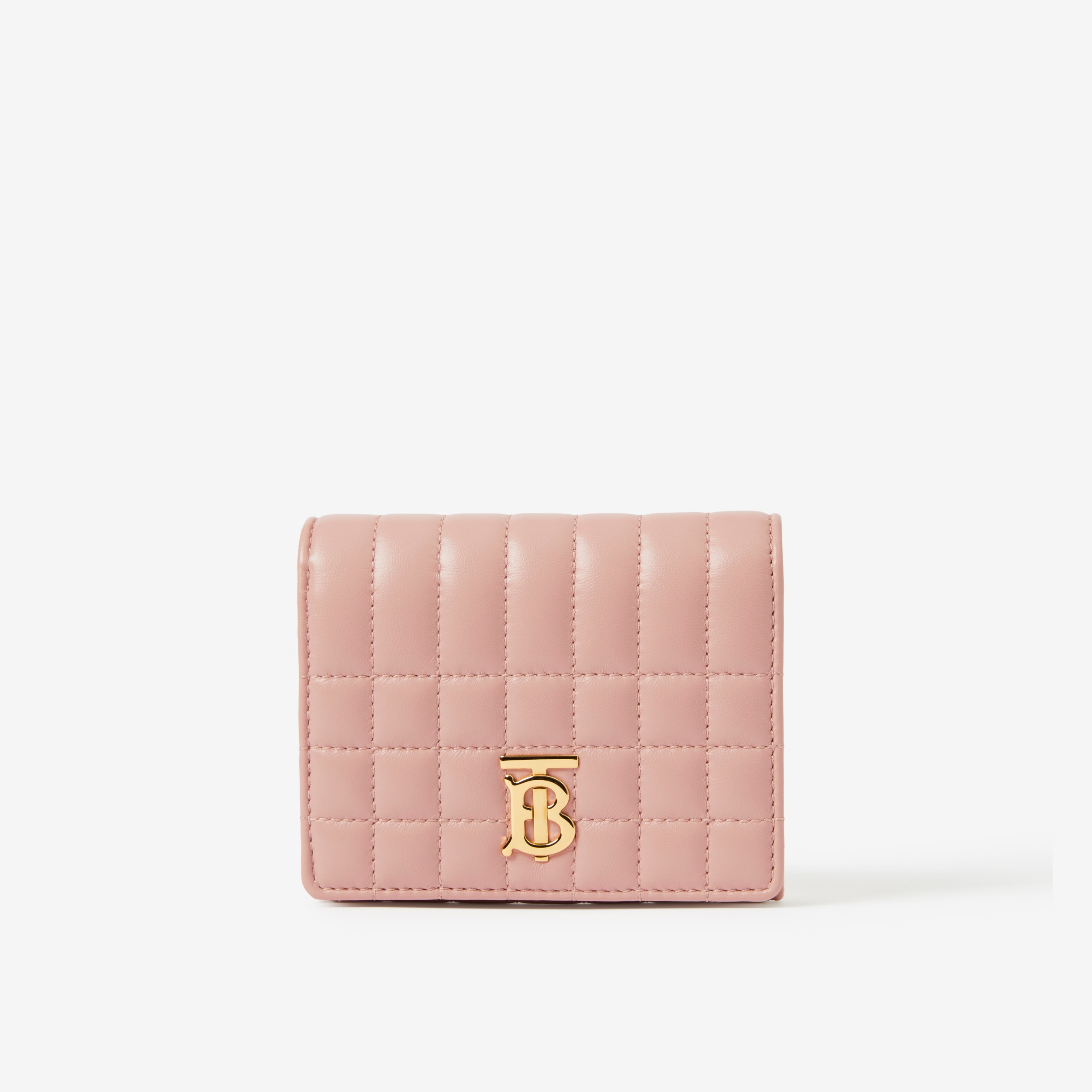 Quilted Leather Small Lola Folding Wallet in Dusky Pink - Women | Burberry®  Official