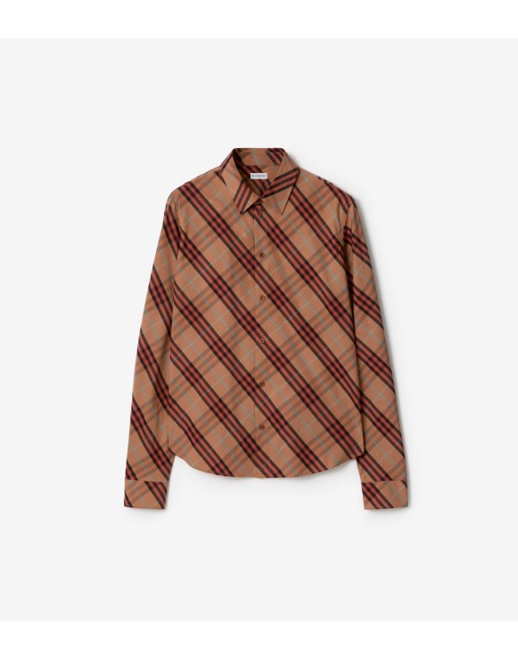 Relaxed Fit Check Cotton Shirt