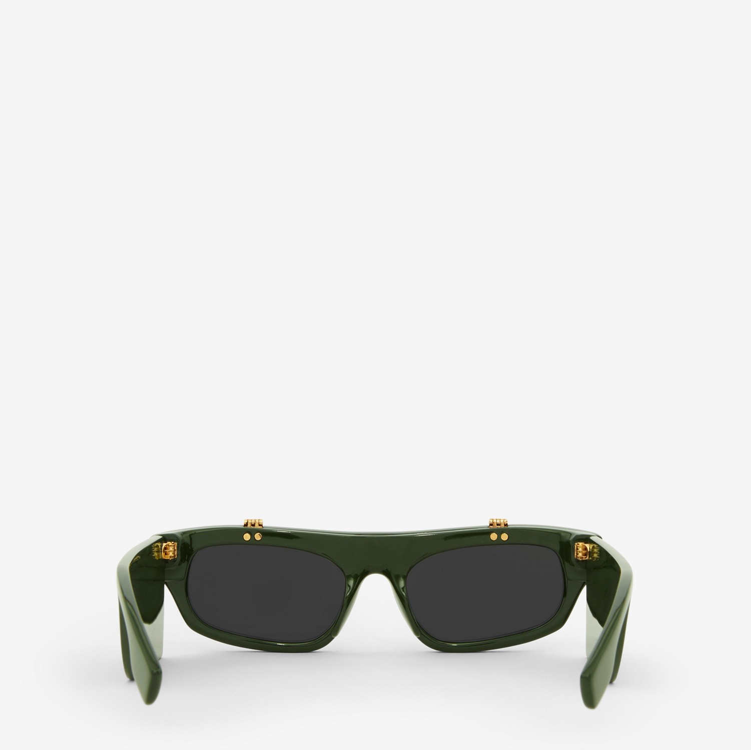 Gafas de sol Palmer con montura de ojo de gato abatible (Verde Oscuro) - Mujer | Burberry® oficial