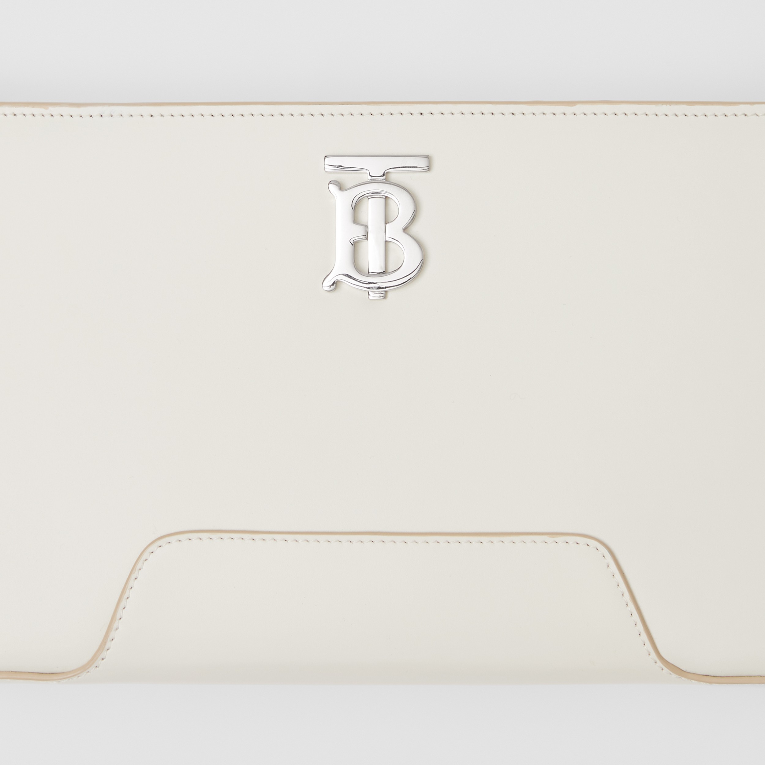 Leather TB Shoulder Bag in Pale Vanilla - Women | Burberry® Official - 2