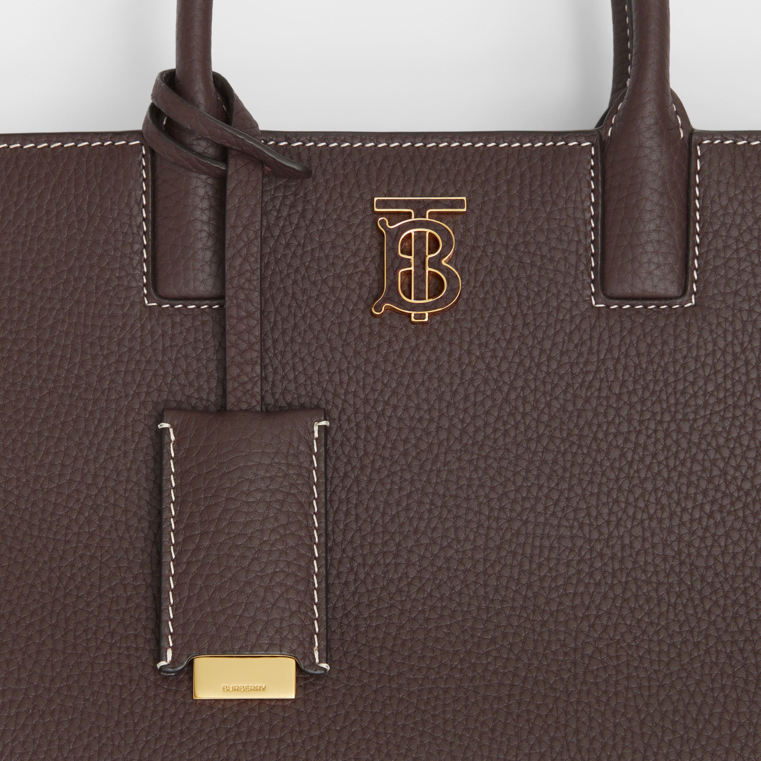Grainy Leather Mini Frances Bag in Dark Clay Brown - Women | Burberry® Official - 2