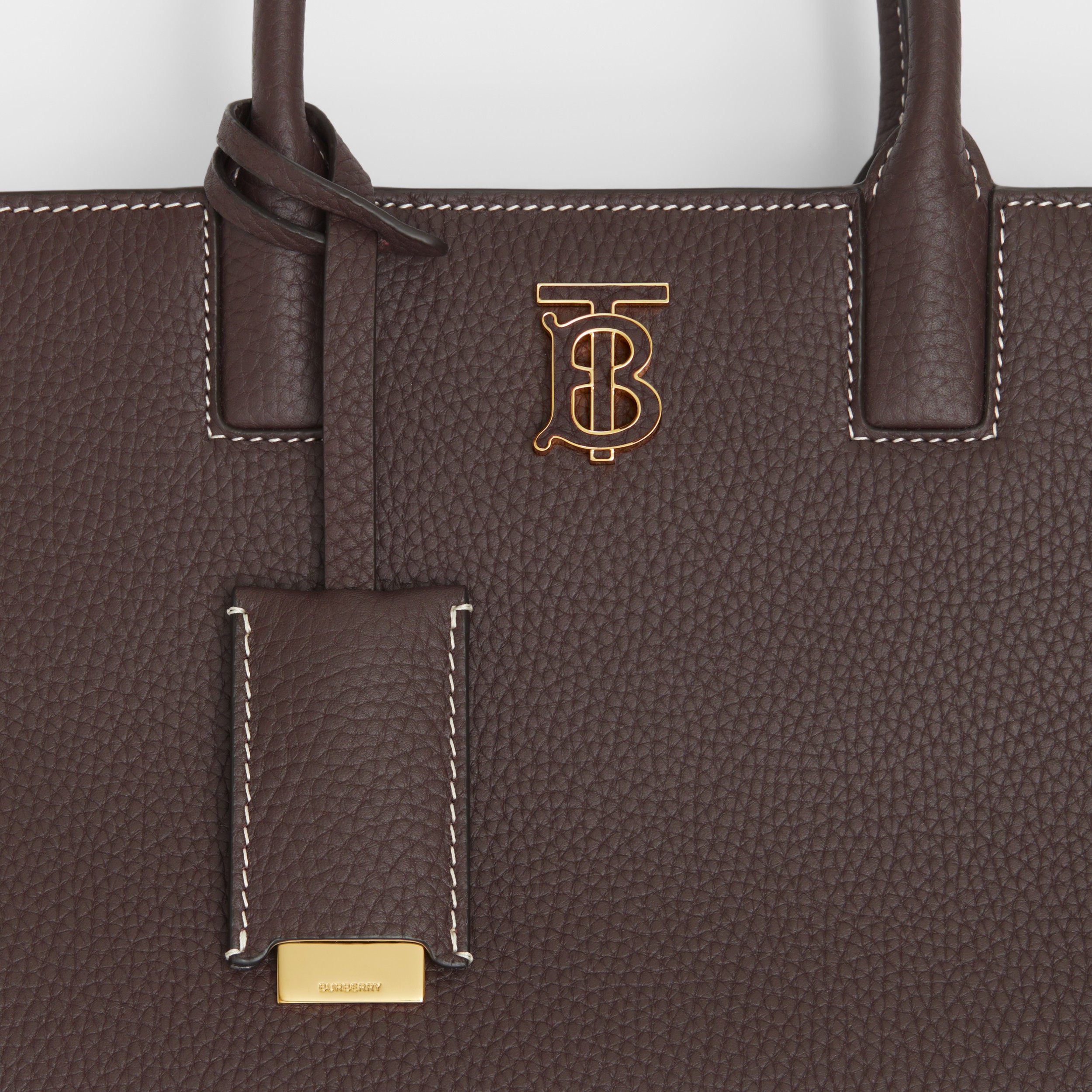 Grainy Leather Mini Frances Bag in Dark Clay Brown - Women | Burberry®  Official