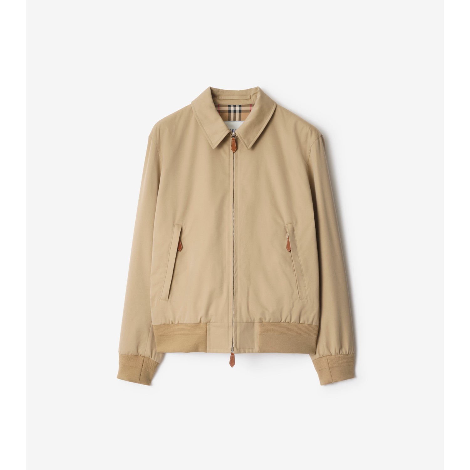 Harrington-Jacke aus Gabardine