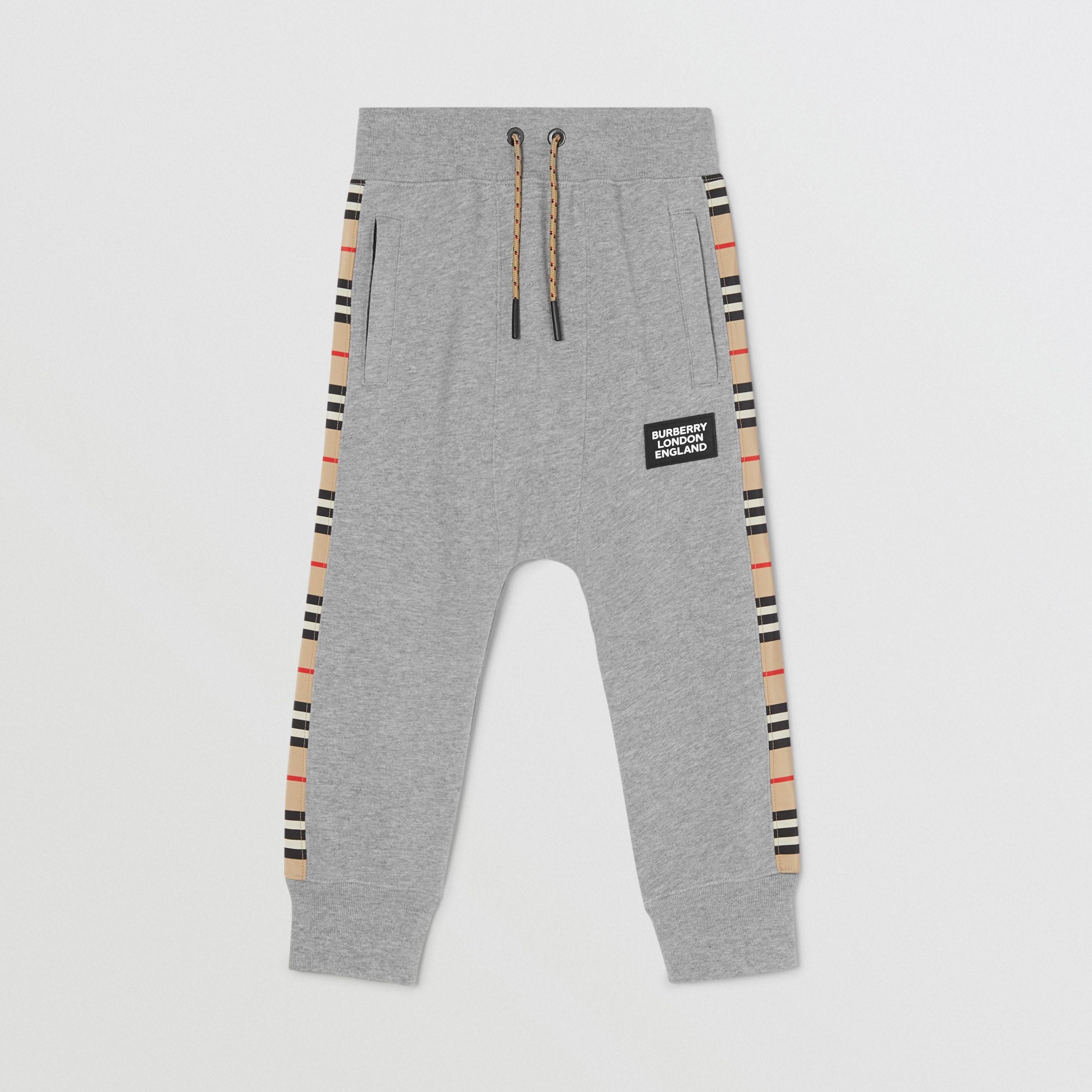 grey burberry joggers