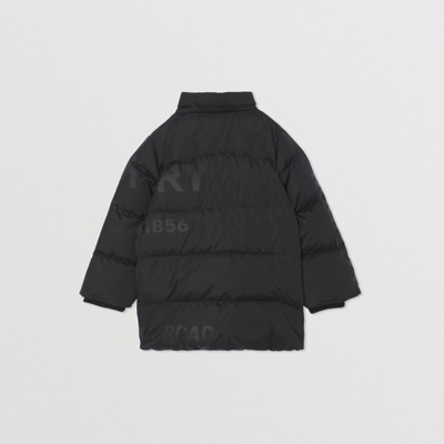 burberry puffer jacket womens black