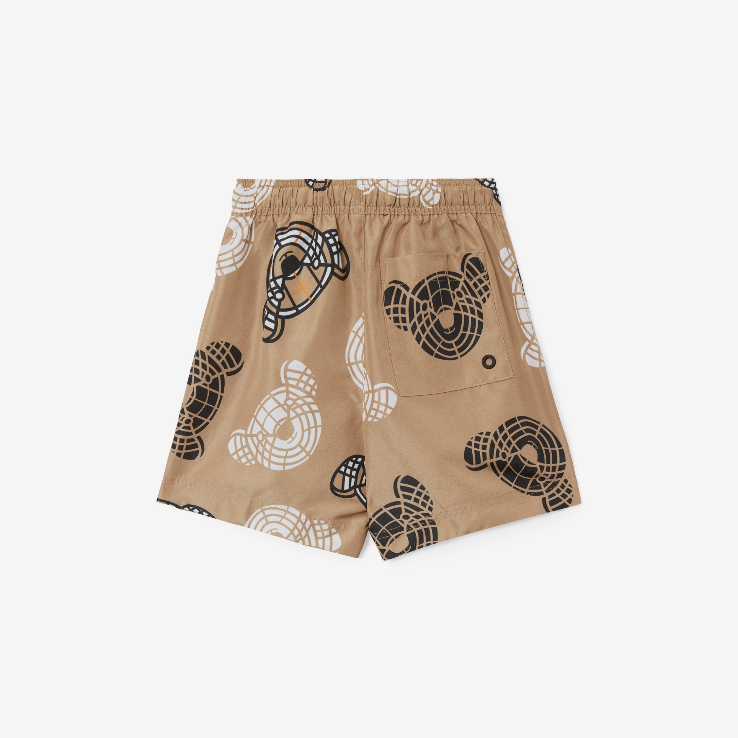 Thomas Bear Print Swim Shorts in Archive Beige - Children | Burberry® Official - 2