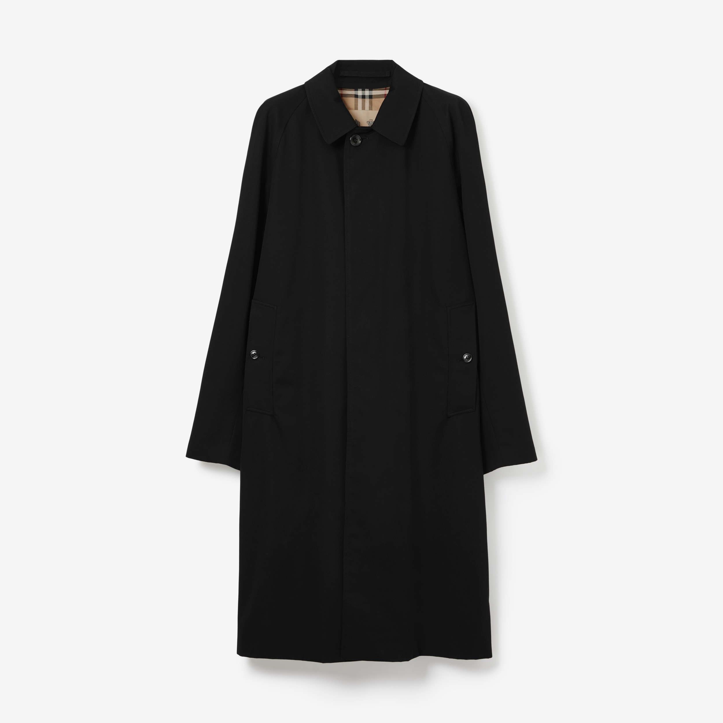 Long Camden Heritage Car Coat in Black - Men | Burberry® Official - 1