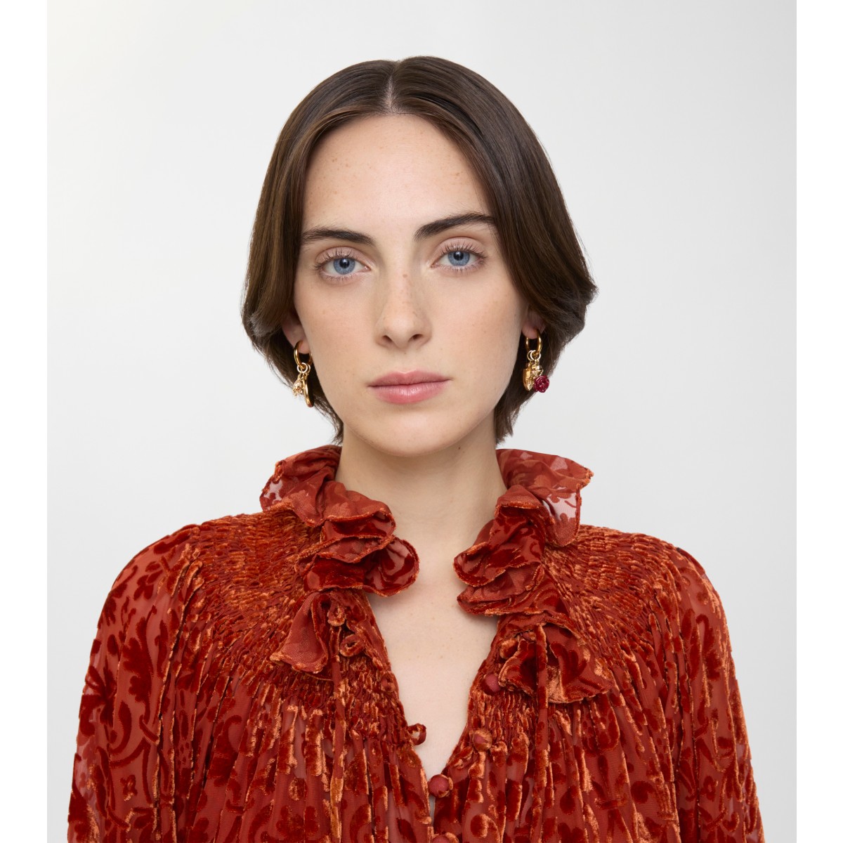  Charm Hoop Earrings​