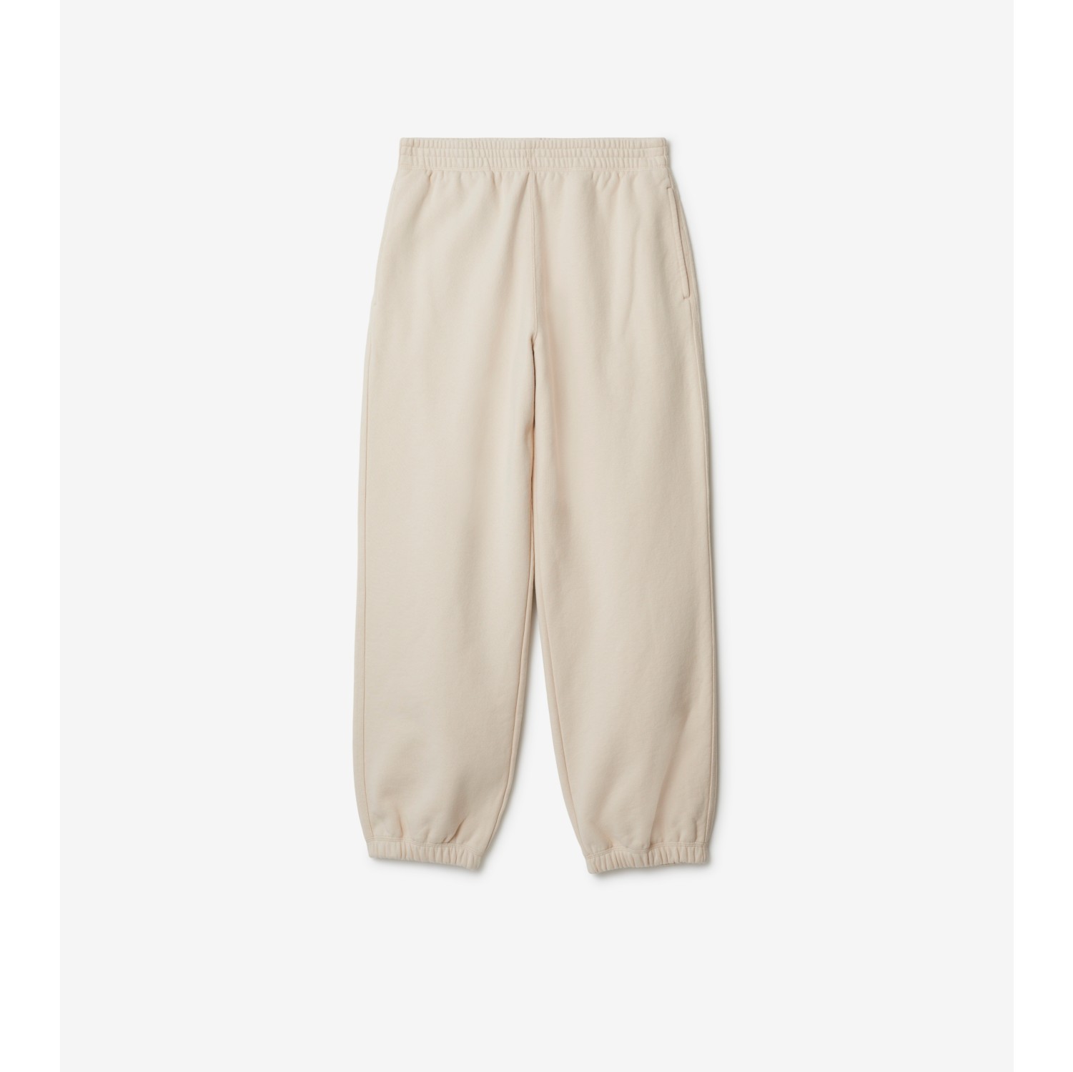 Cotton Jogging Pants in Soap Men Burberry Official