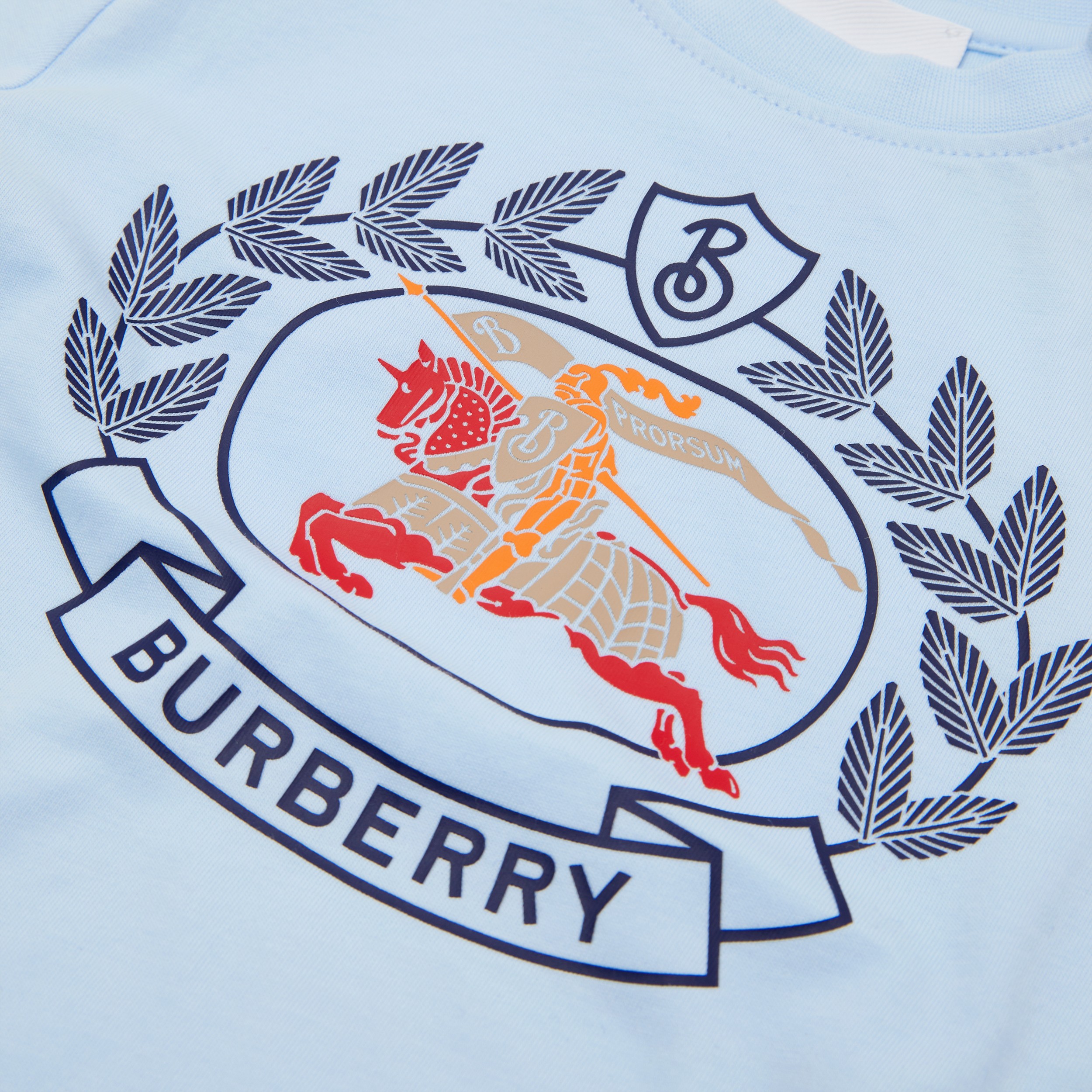 EKD Print Cotton T-shirt in Pale Blue - Children | Burberry® Official - 2