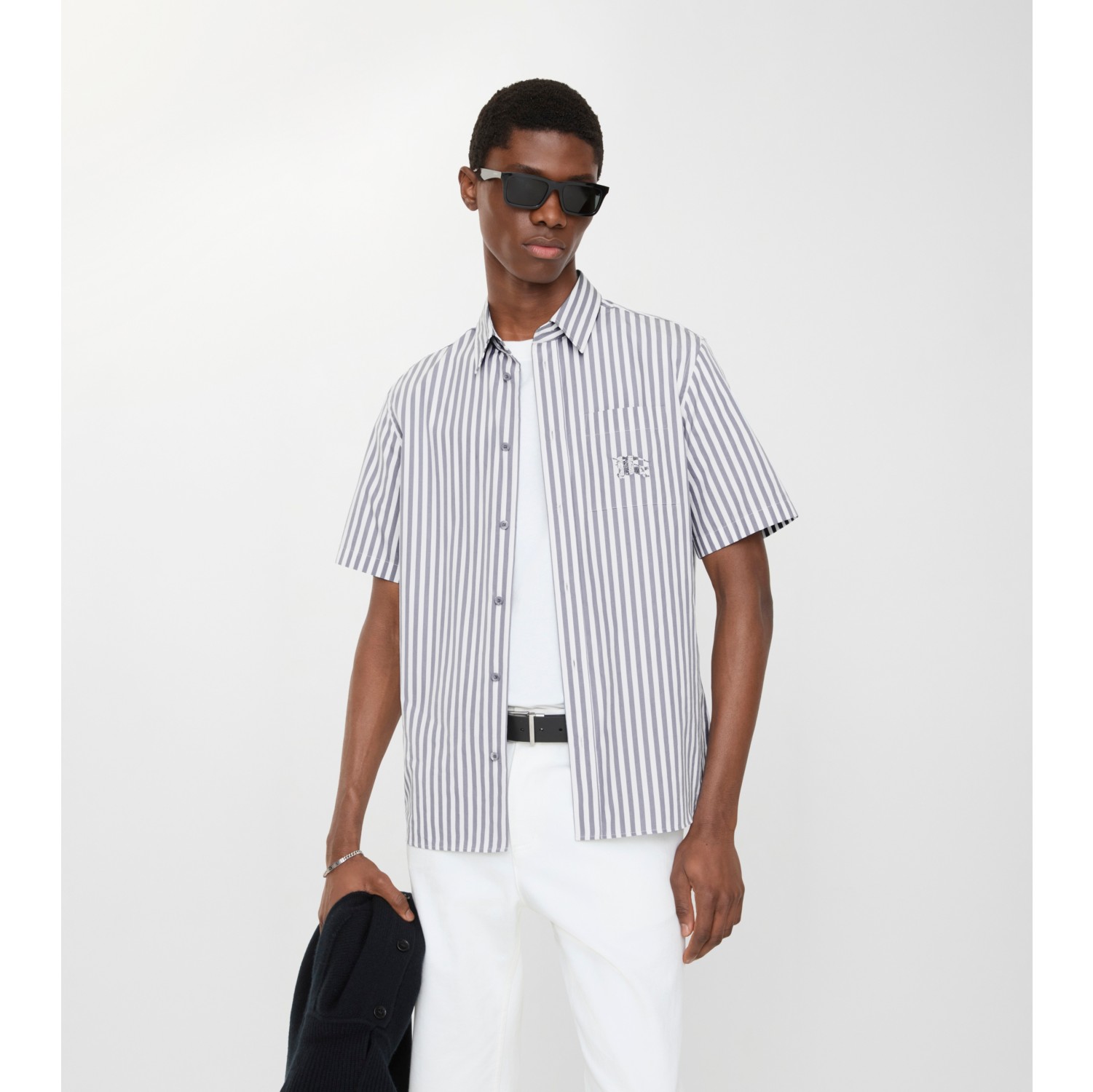 Striped Cotton Poplin Shirt