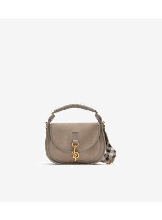 Small B Clip Messenger Bag in Sand beige - Women, Cotton, Nylon