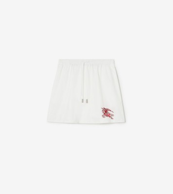 Burberry ハートナイト コットン ミニスカート (オプティックホワイト) - ウィメンズ | Burberry®公式サイト