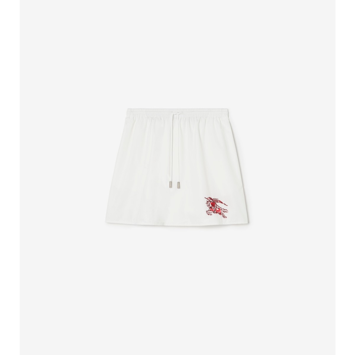  Embroidered Heart Knight Cotton Mini Skirt