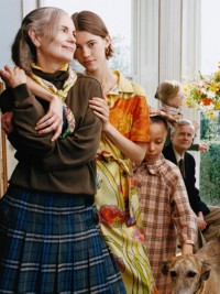 Burberry Highgrove Campaign featuring a models wearing highgrove childrenswear, womenswear and menswear collection