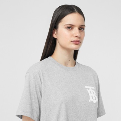 Monogram Motif Cotton Oversized T-shirt 
