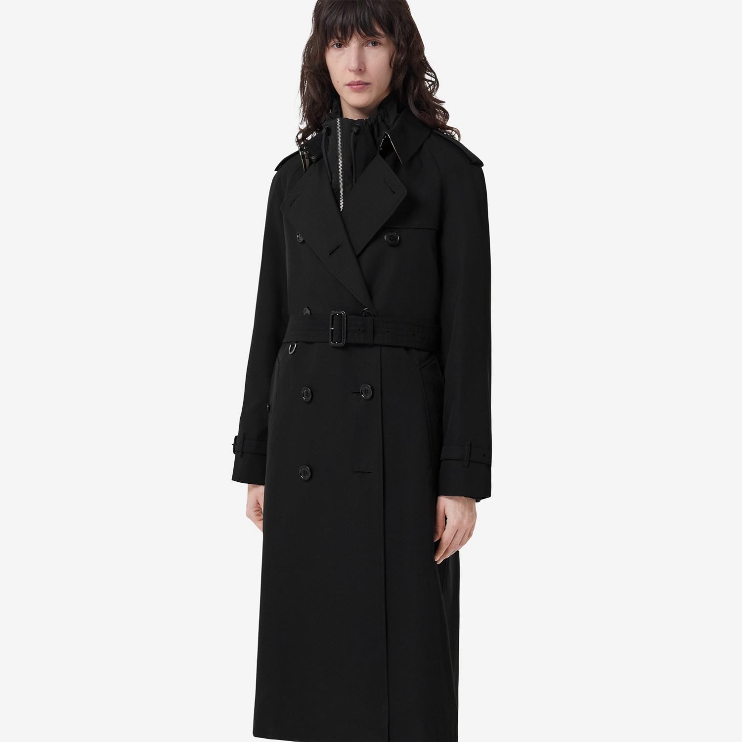 Trench coat Heritage Waterloo largo (Negro) - Mujer | Burberry® oficial