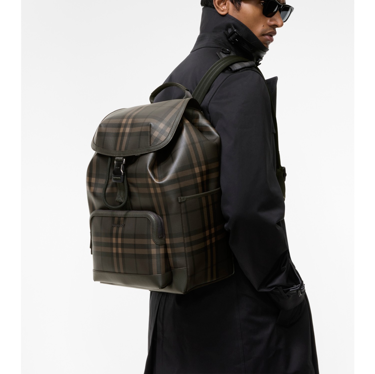 City Check Clip Backpack
