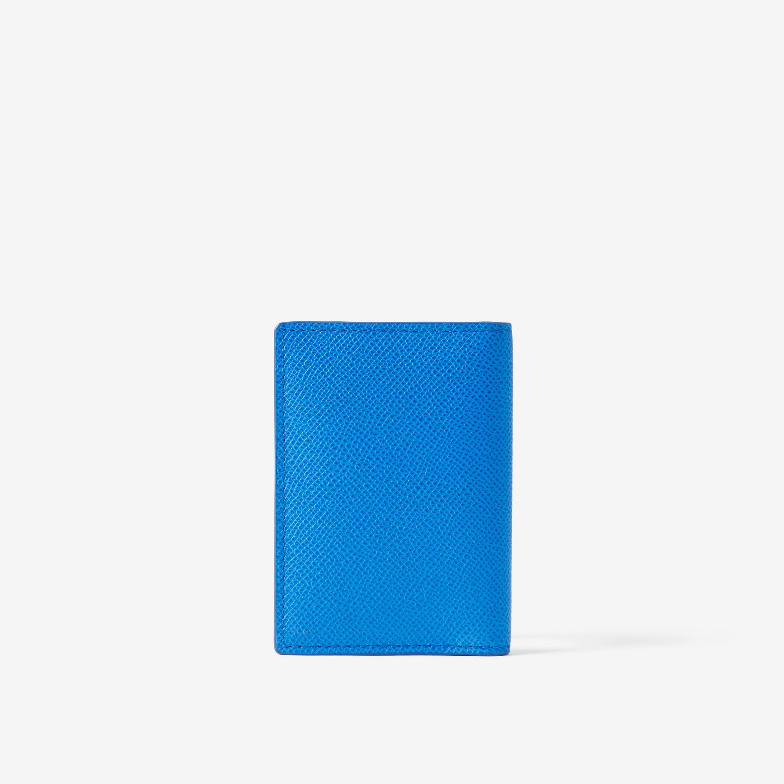 Grainy Leather TB Folding Card Case in Vivid Blue - Men | Burberry® Official - 3