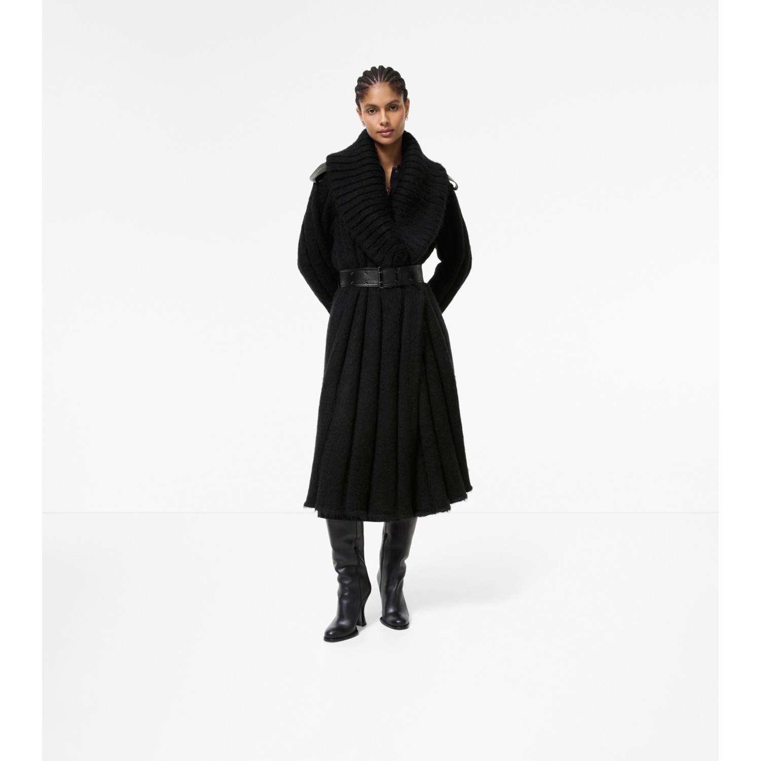 Wool Mohair Silk Coat - thumbnail 3
