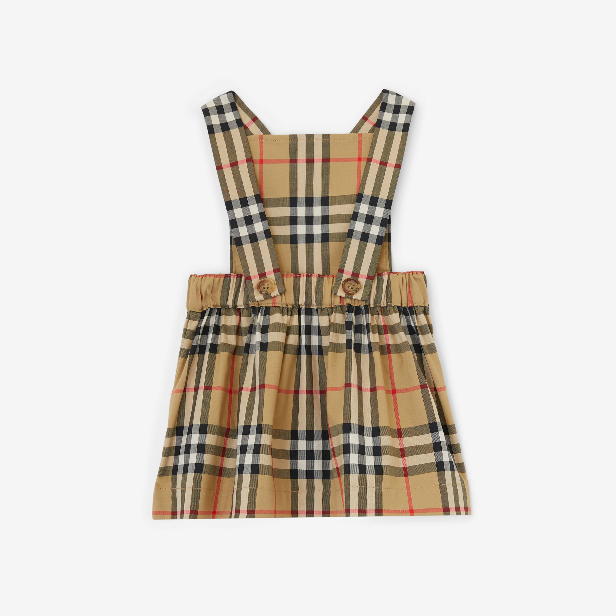 Vintage Check Cotton Three-piece Baby Gift Set in Archive Beige - Children | Burberry® Official - 3
