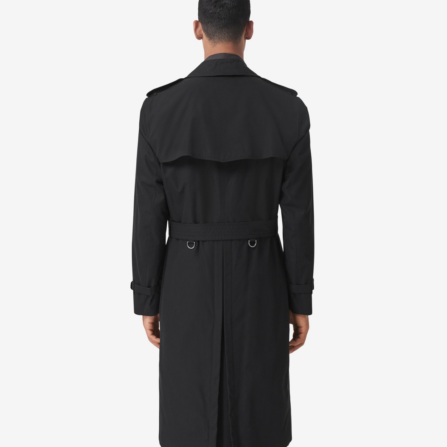 The Mid-length Kensington Heritage Trench Coat in Black - Men | Burberry® Official