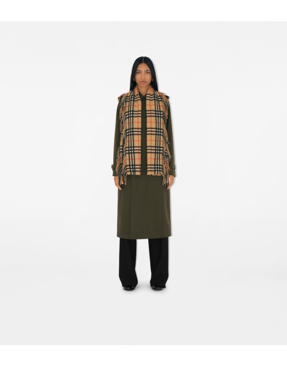 Check Cashmere Happy Scarf