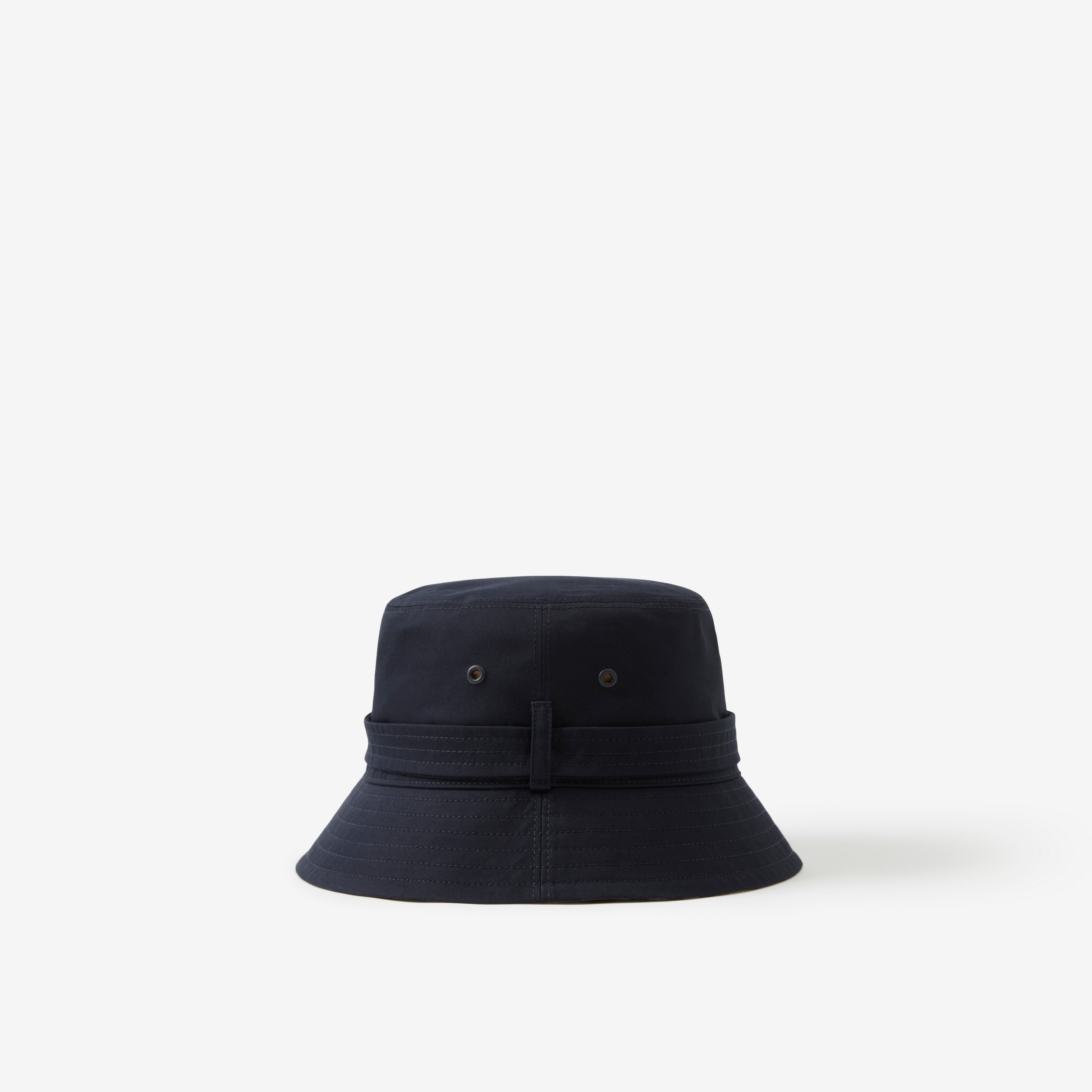 Cotton Gabardine Belted Bucket Hat in Coal Blue | Burberry® Official - 2