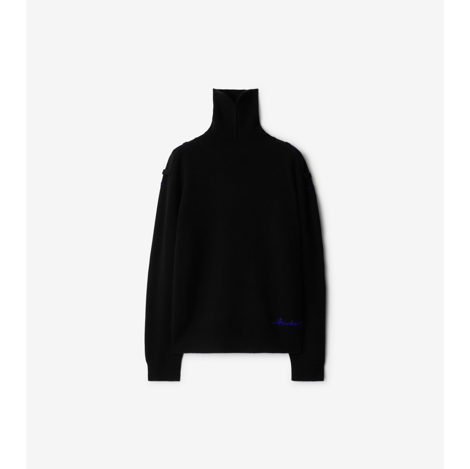 Cashmere Sweater in Black Women Burberry Official