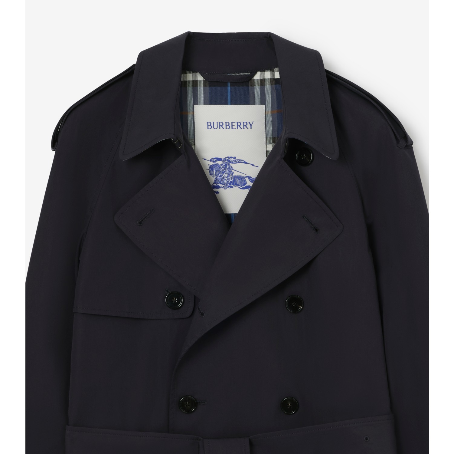 Short Lightweight Cotton Trench Coat