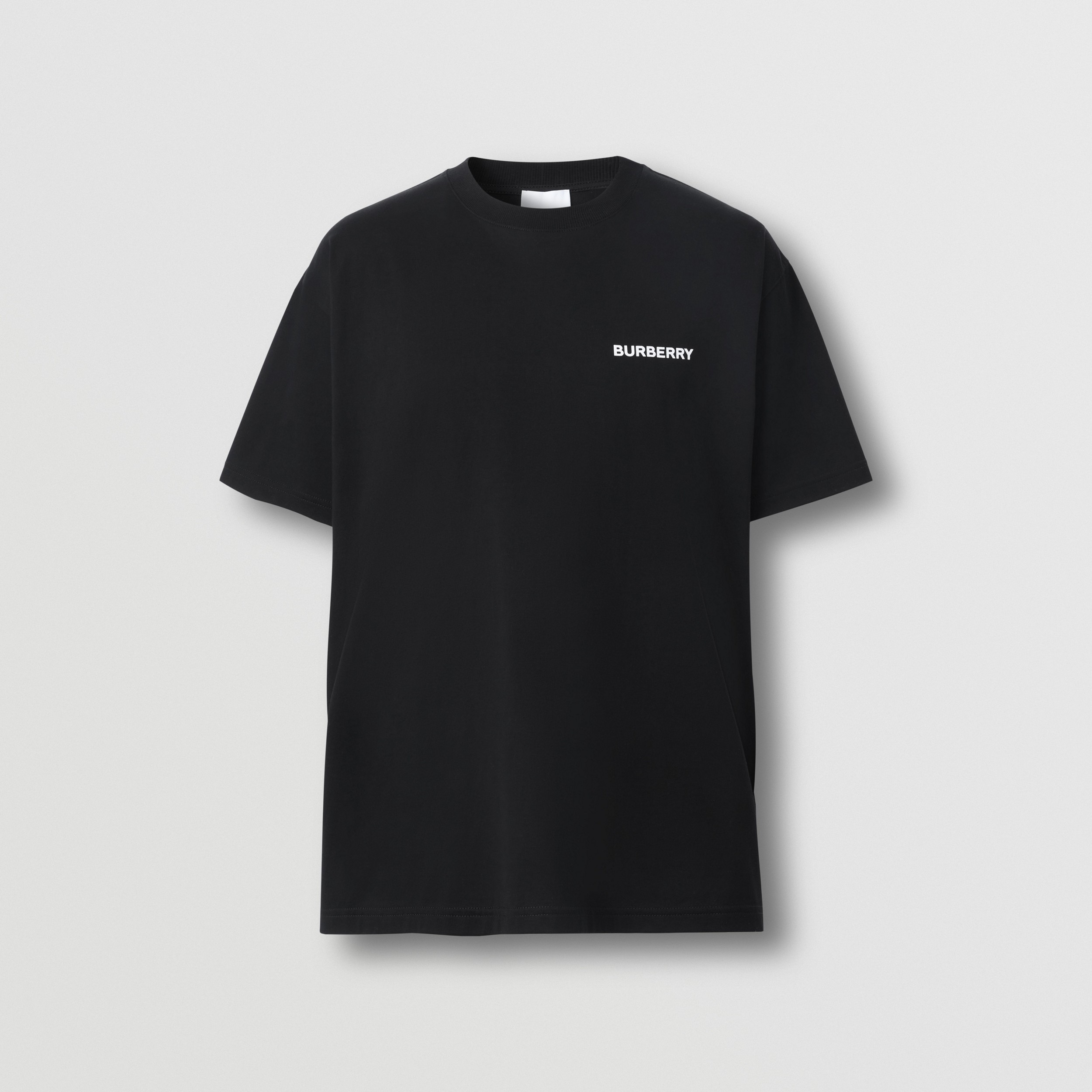 T-shirt en coton avec emblème du Cavalier (Noir) - Homme | Site officiel Burberry® - 4