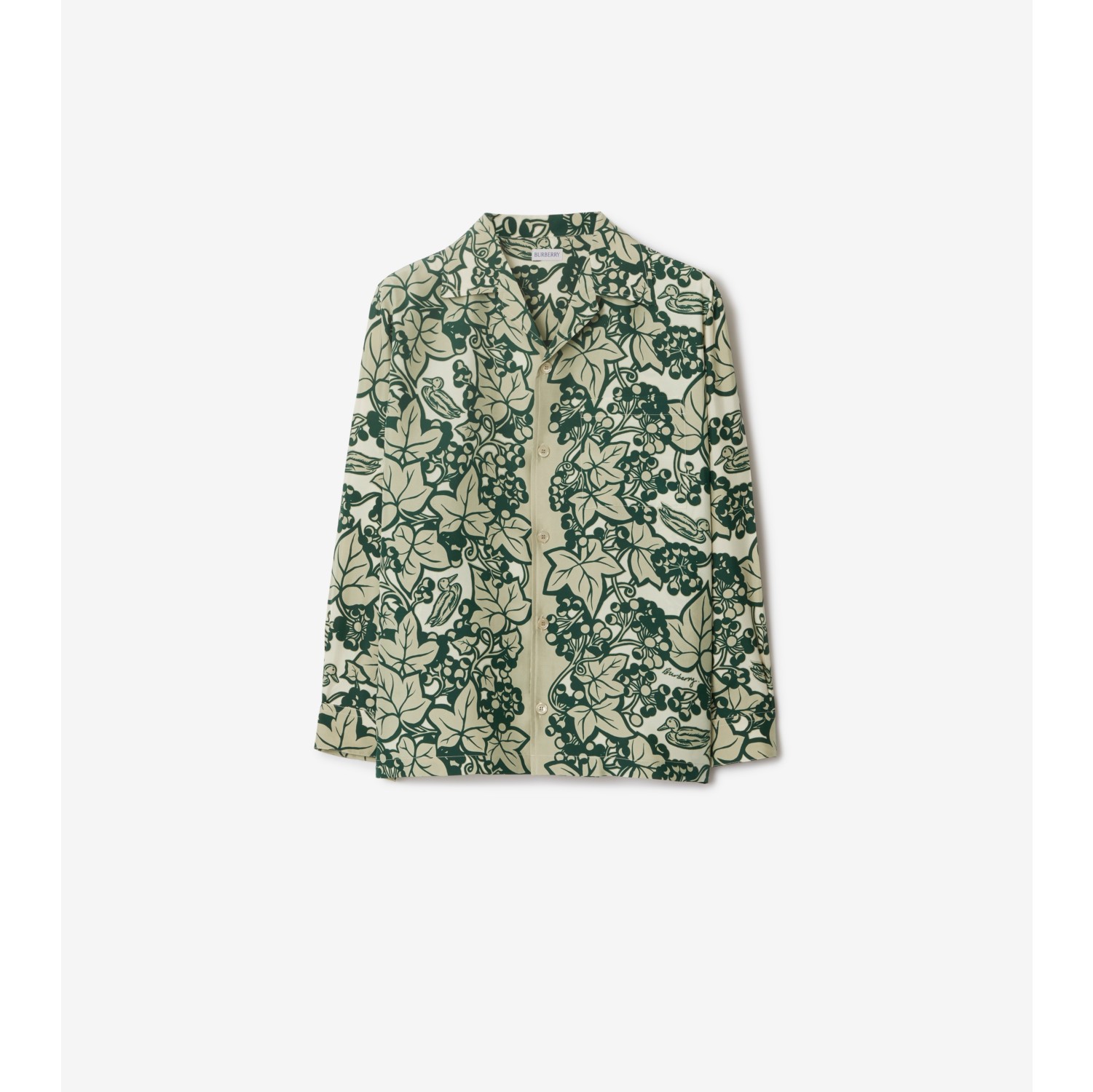 Ivy Silk Shirt in Safari - Women | Burberry® Official