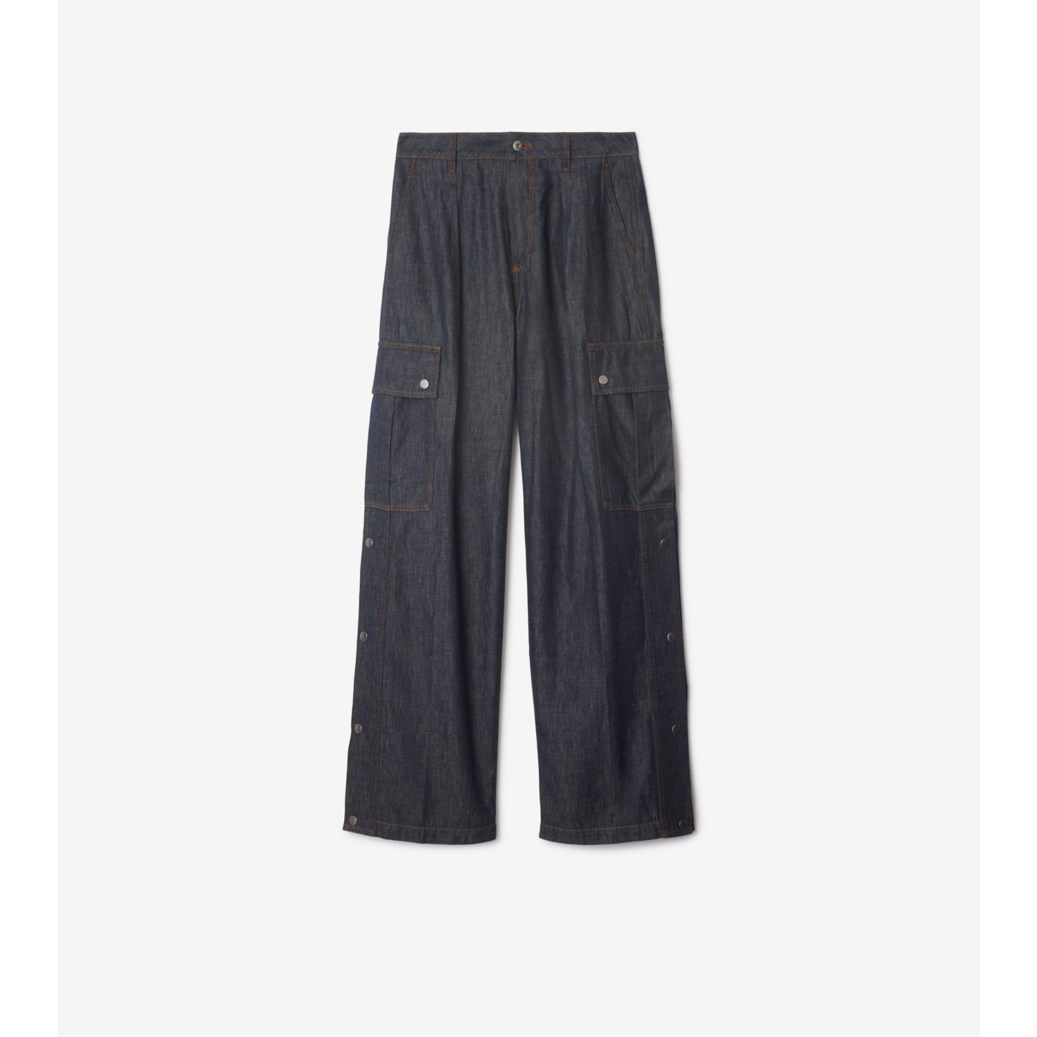 Denim Cargo Trousers