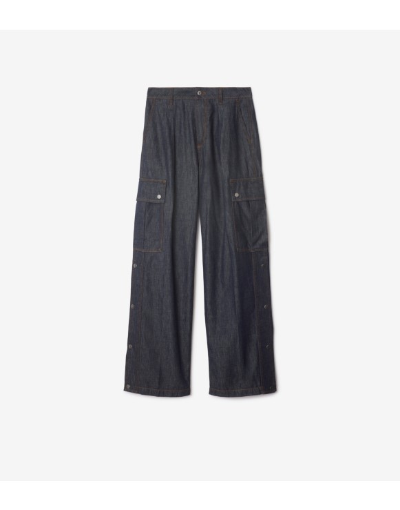 Denim Cargo Trousers