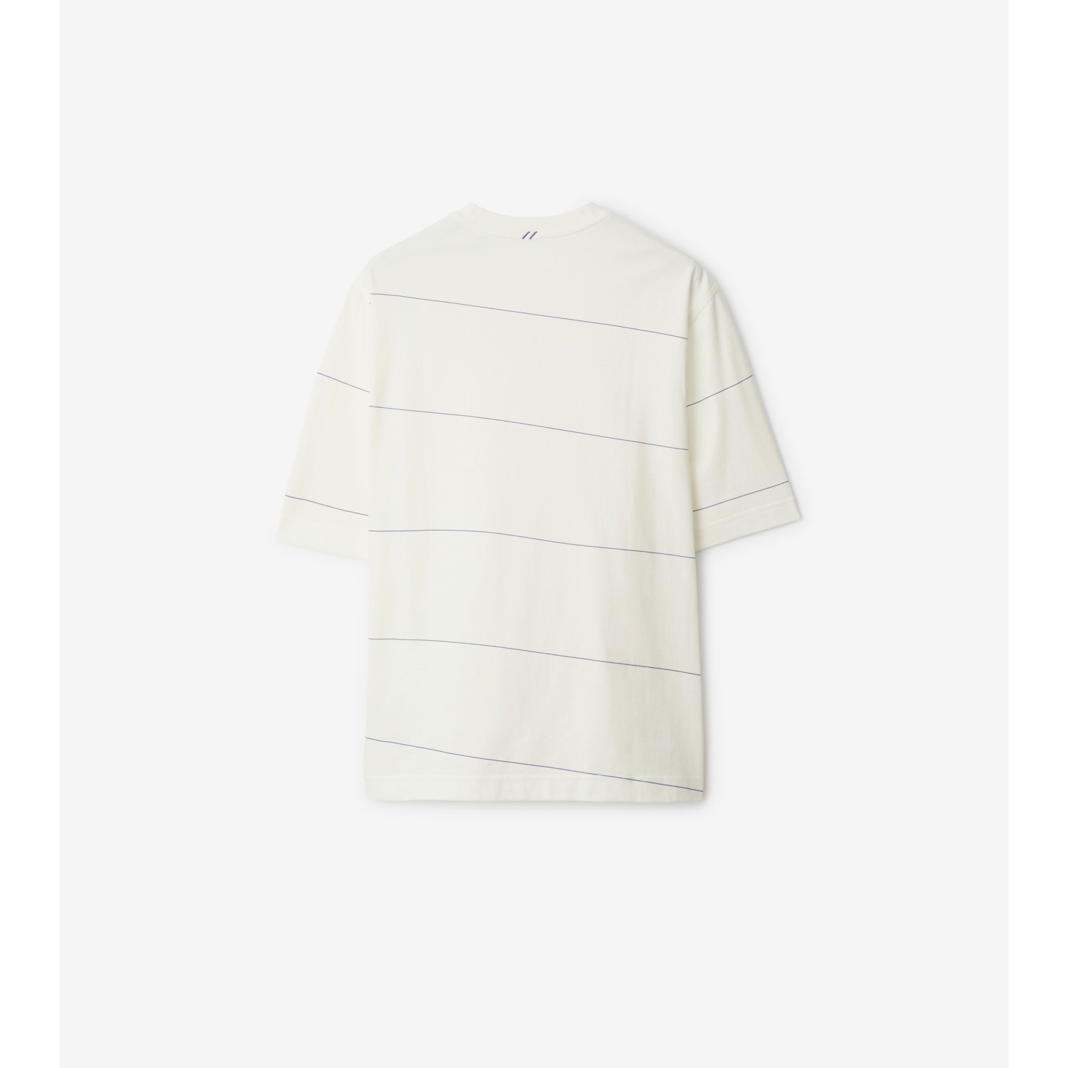 Camiseta de algodão com estampa de listras
