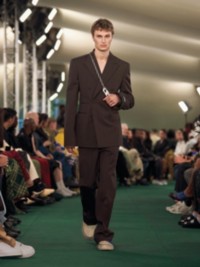 Model in Wool Tailored Jacket