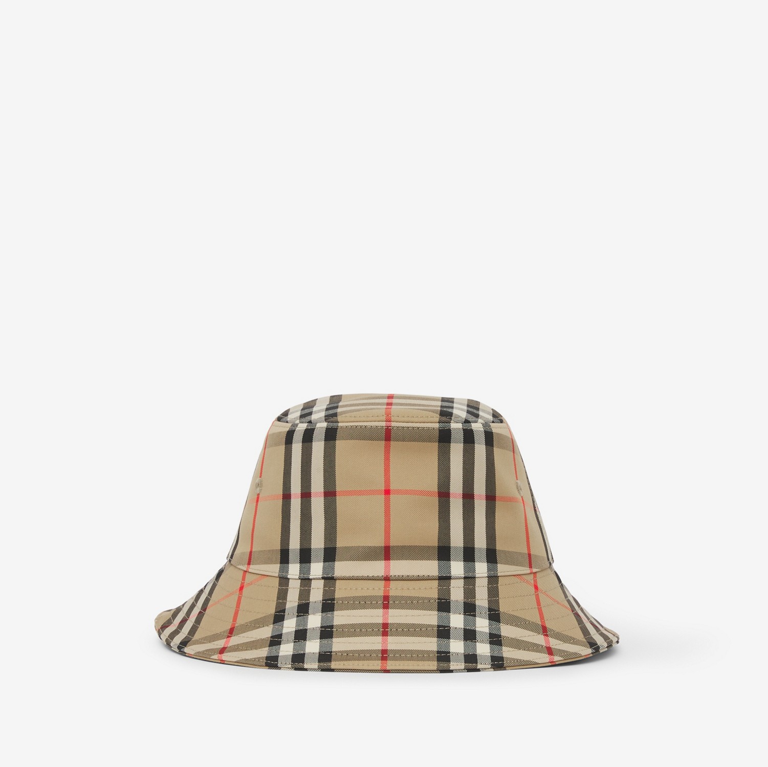 Vintage 格纹功能性棉质渔夫帽 (典藏米色) - 儿童 | Burberry® 博柏利官网