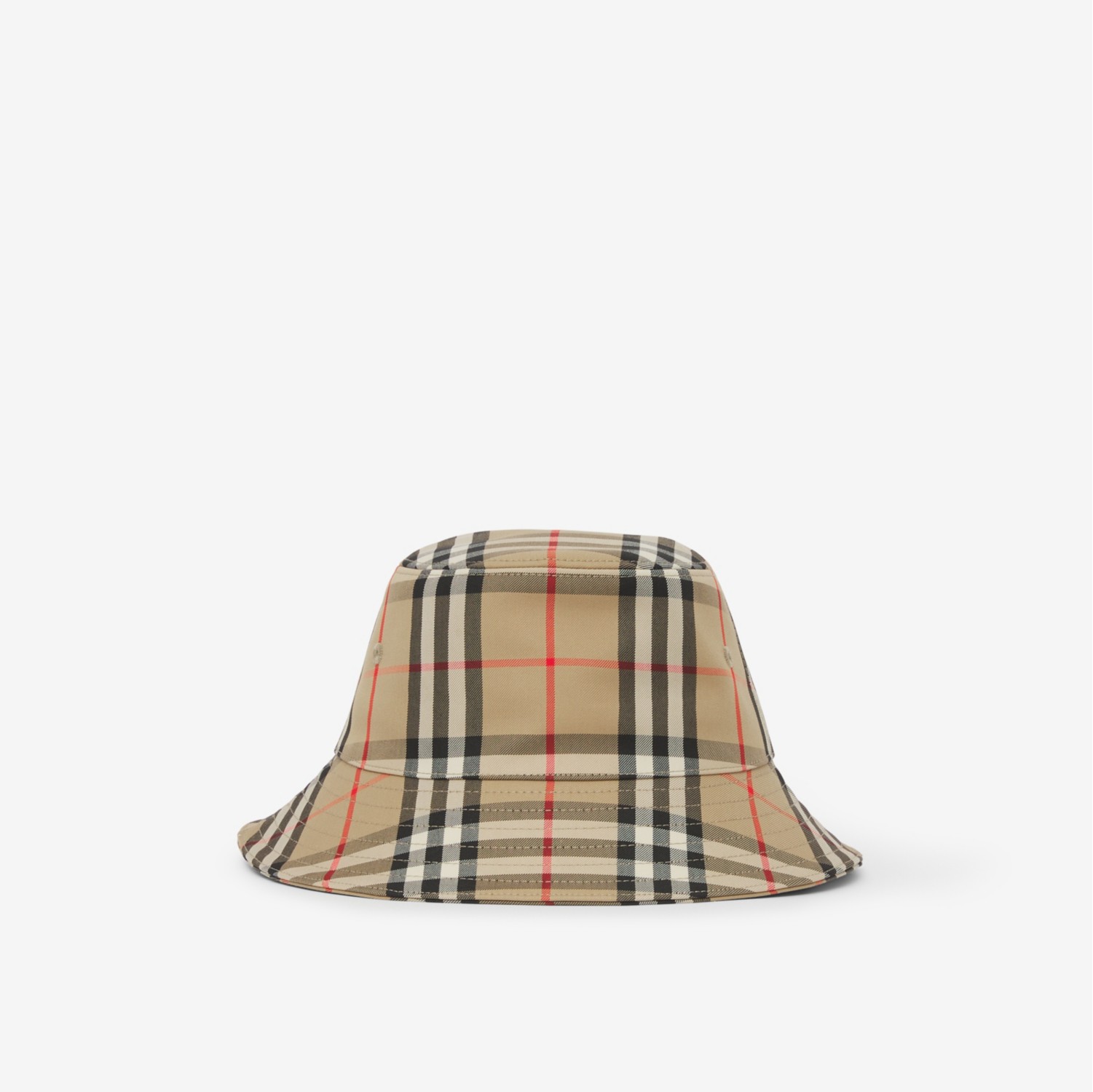 Vintage check store bucket hat