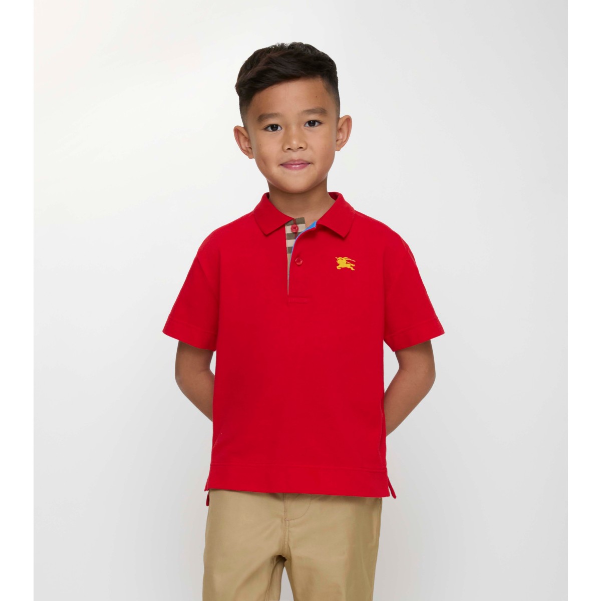  Check Piqué Polo Shirt