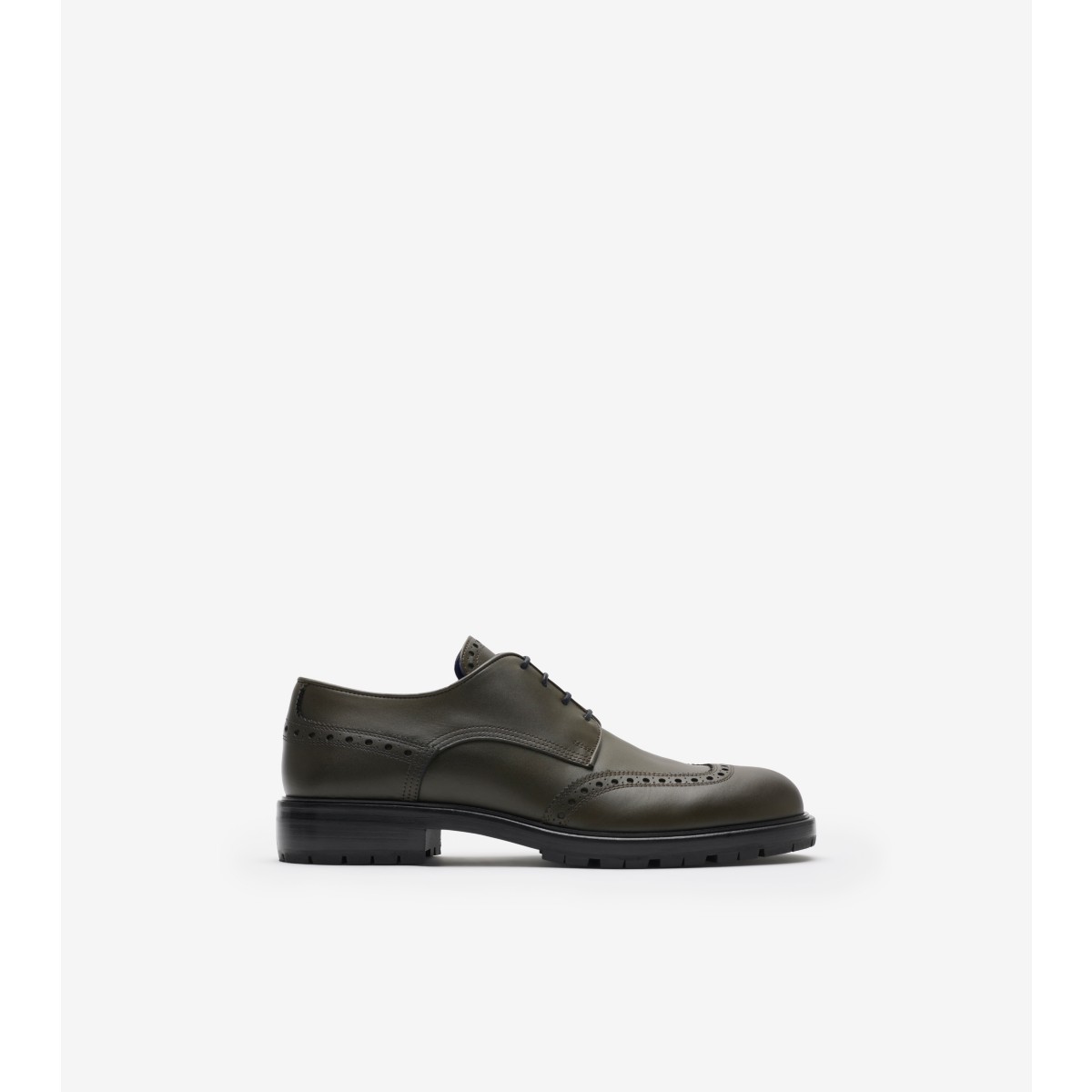 Shop Burberry Leather Soho Brogues In Loch