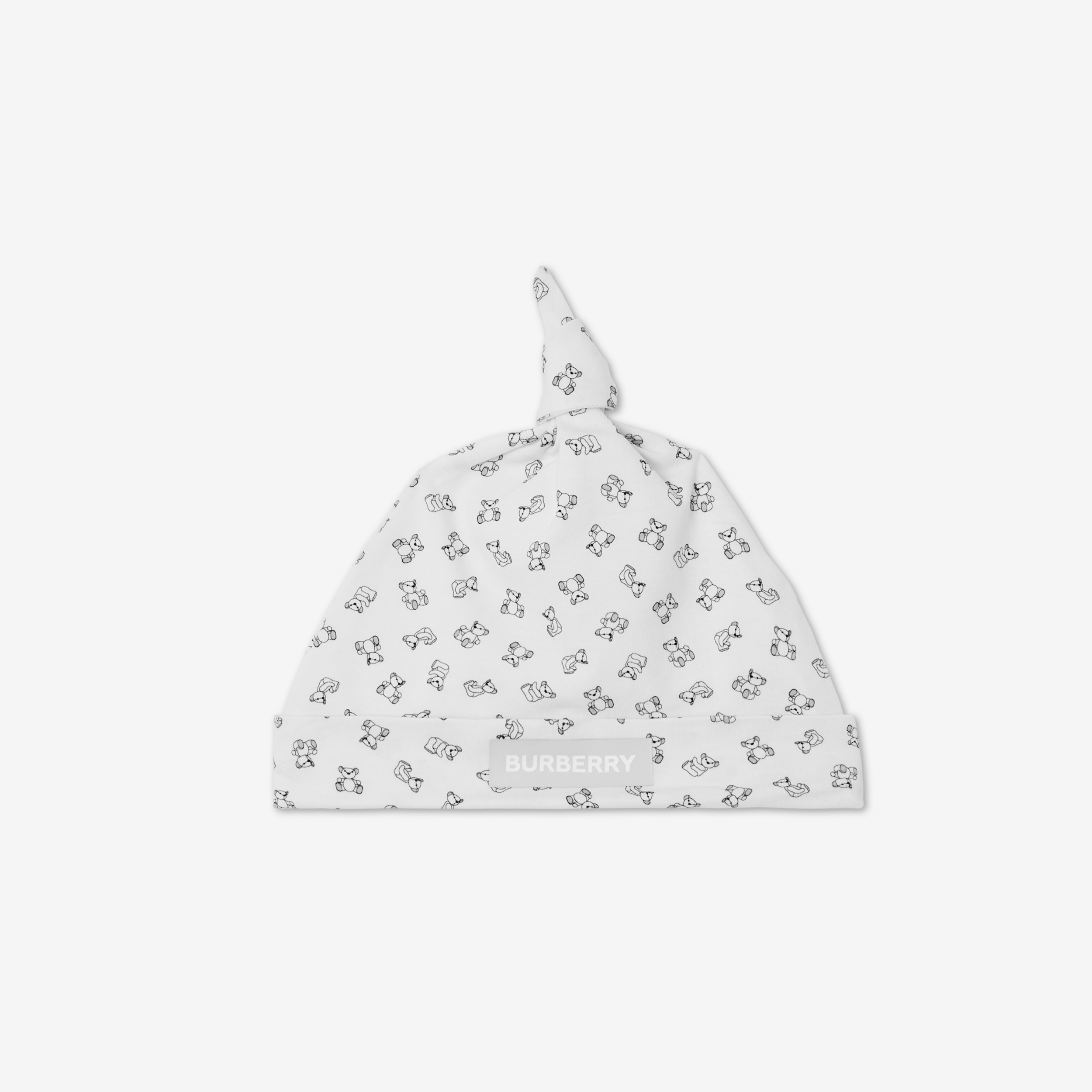 Set regalo per bebè da due pezzi in cotone con stampa orsetto Thomas (Bianco) - Bambini | Sito ufficiale Burberry® - 4