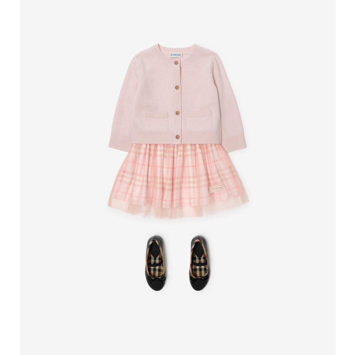  Check Silk Skirt