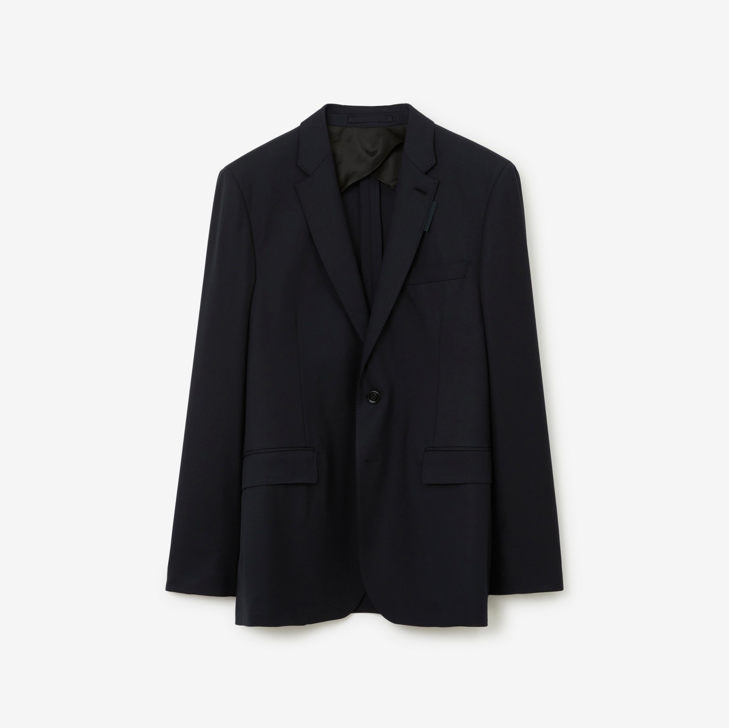 Slim Fit Wool Tailored Jacket in Dark Navy - Men | Burberry® Official
