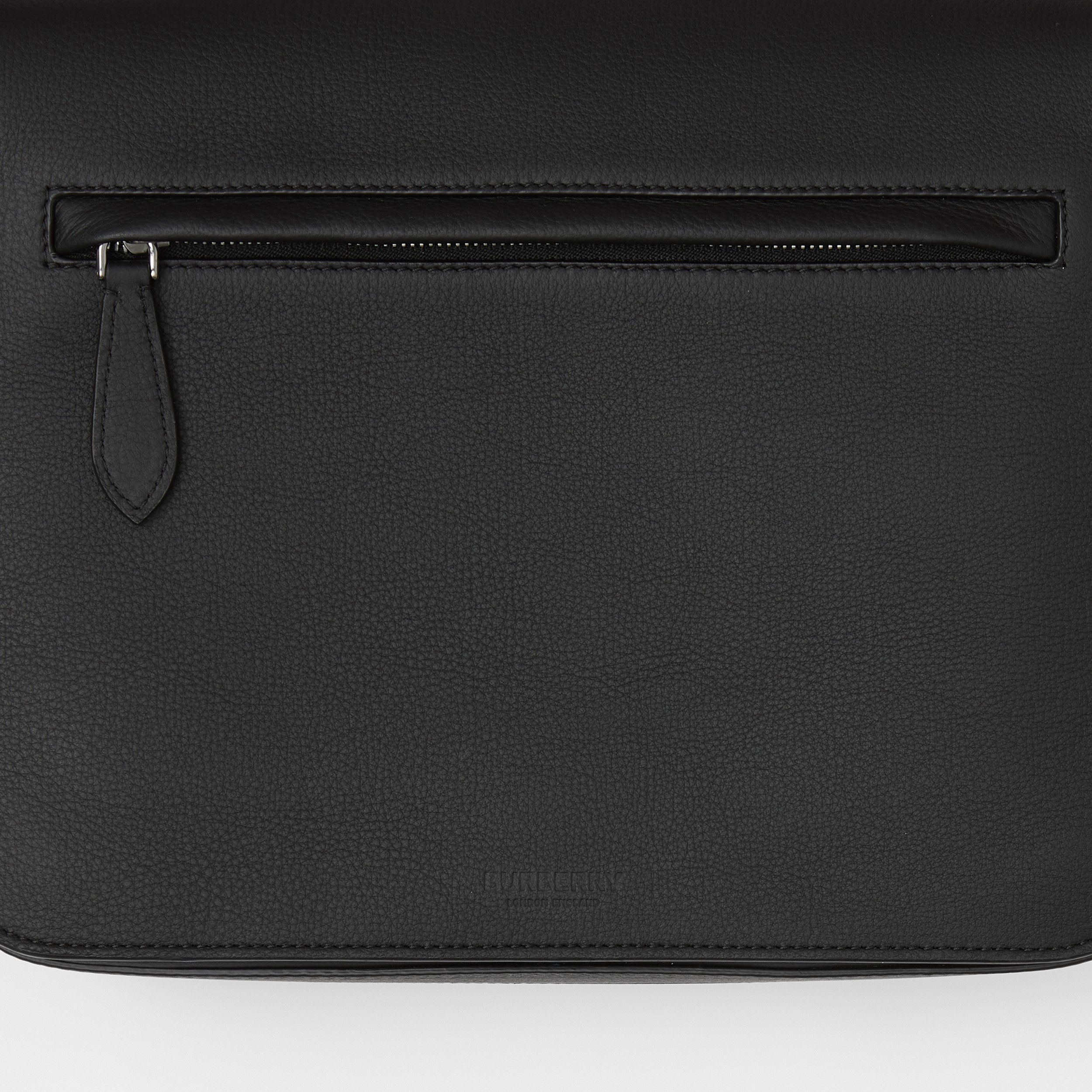 Small Grainy Leather Messenger Bag in Black - Men | Burberry® Official - 2